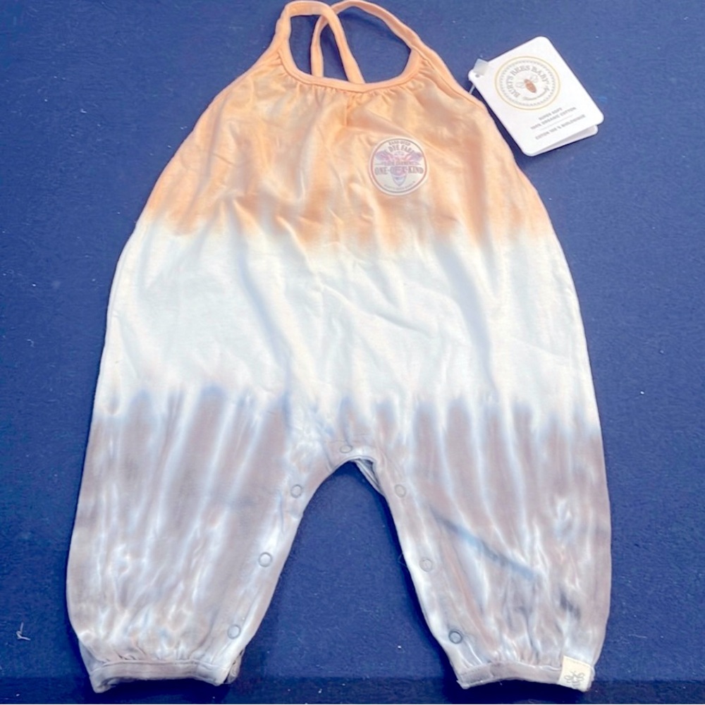 SOLD NWT Burt’s Bees 🐝 Baby Ombré Romper 9M Organic Cotton Pink/Grey